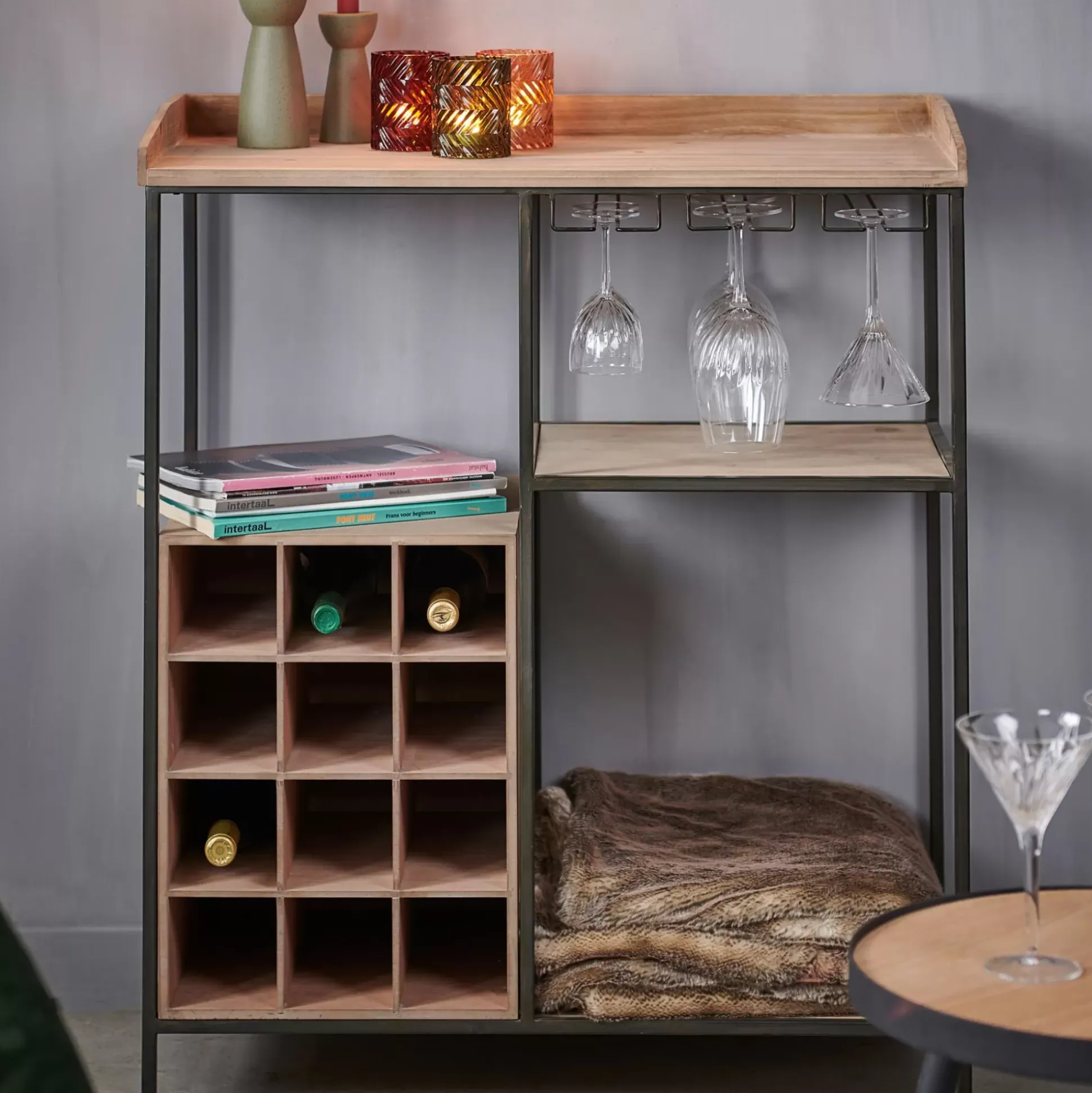 Estanterías<CASA Damian Estanteria De Pared Negro