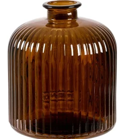 Floreros<CASA Daroca Florero Marron Oscuro