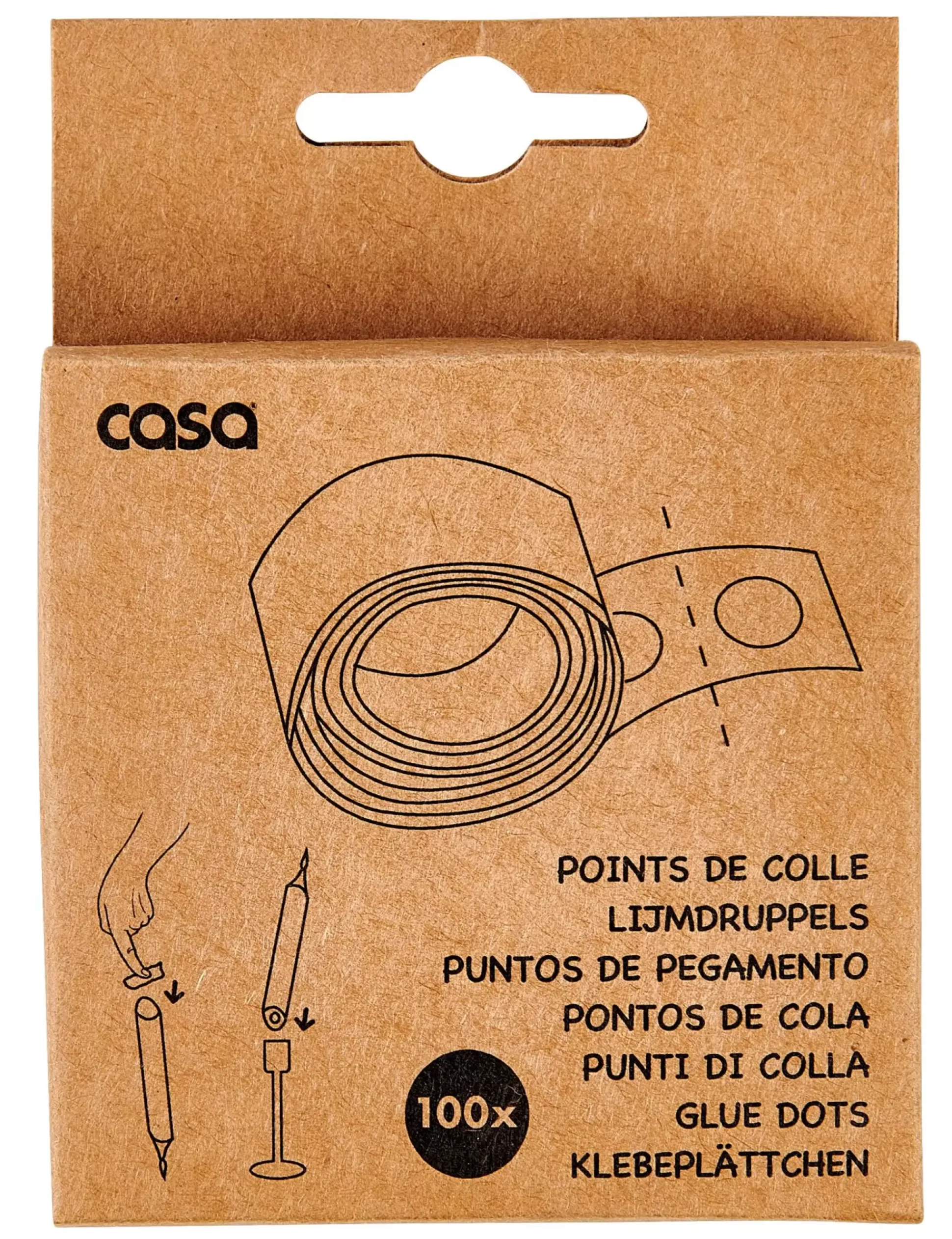 Velas<CASA Dot Almohadillas Adhes. Para Velas Blanco