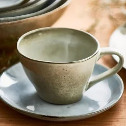 Platos<CASA Earth Ice Plato De Postre Azul Claro