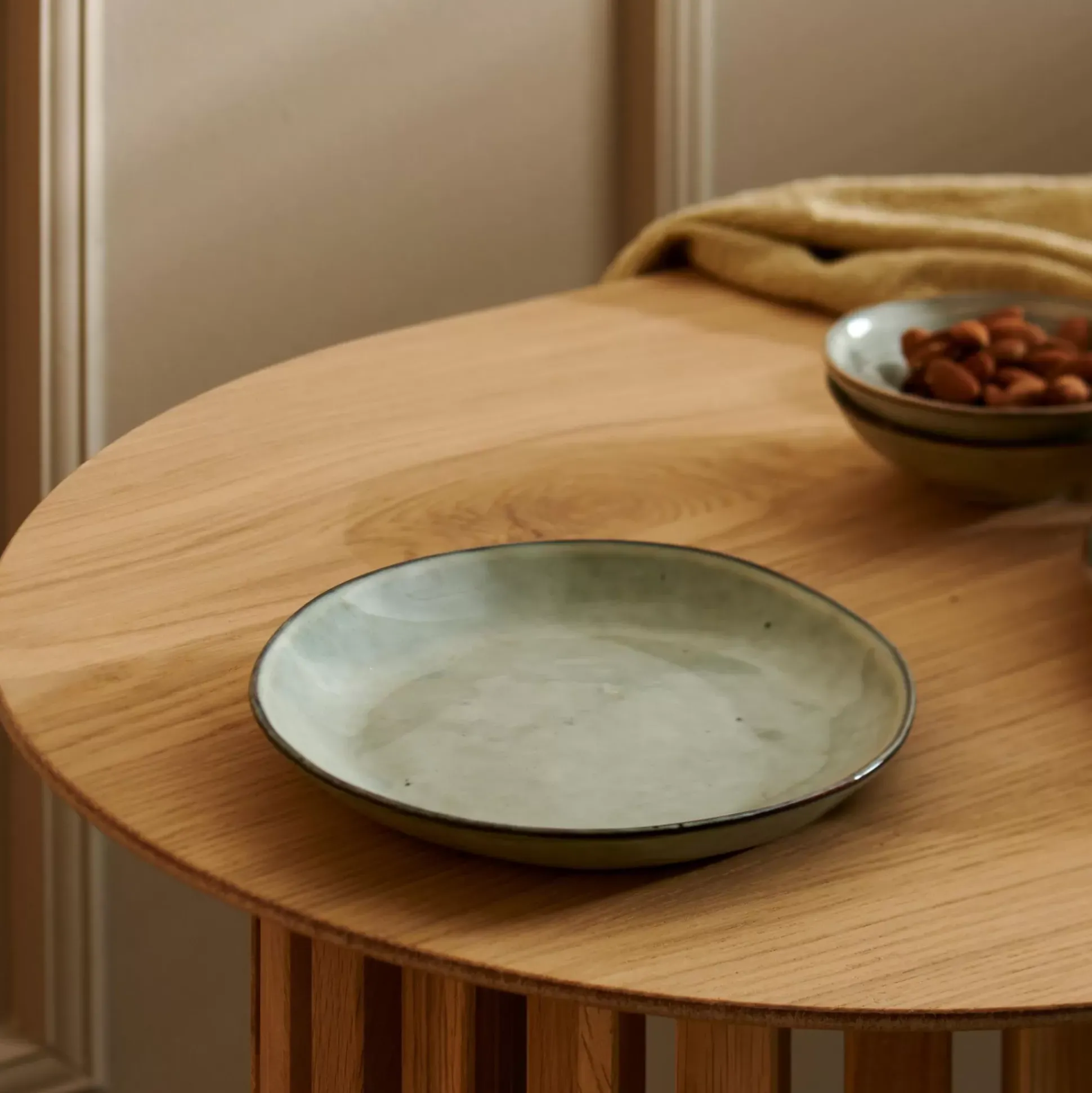 Platos<CASA Earth Lagoon Plato De Postre Verde Claro