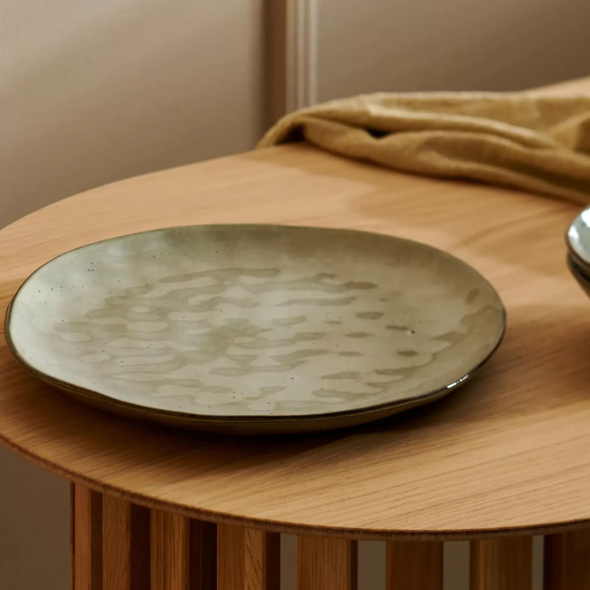 Platos<CASA Earth Lagoon Plato Llano Verde Claro