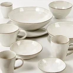 Tacitas<CASA Earth Marl Taza Con Asa Crema