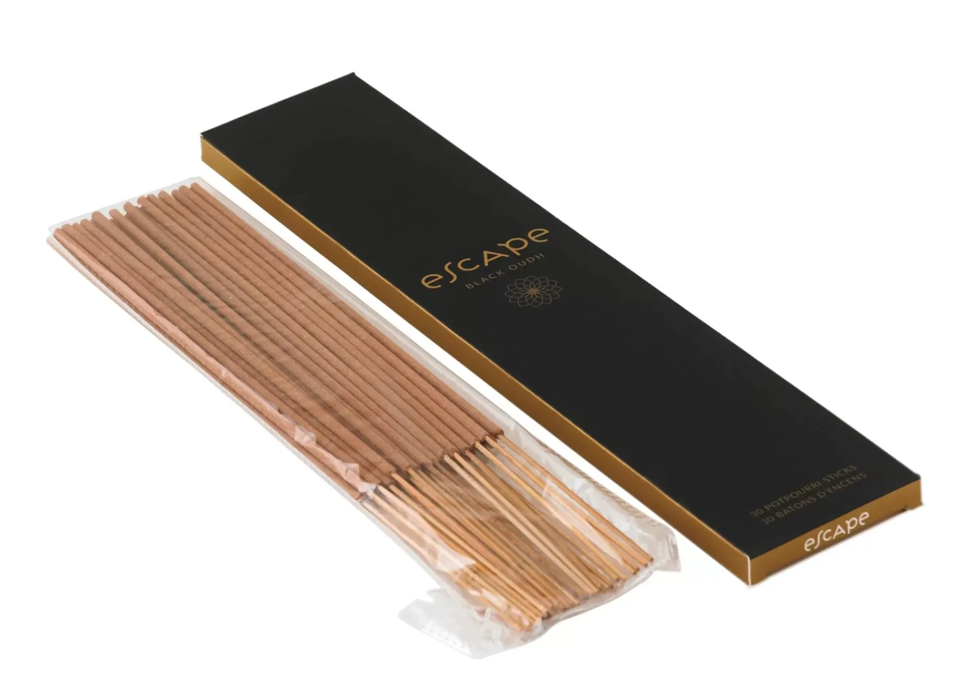 Articulos Aromáticos<CASA Escape Black Oudh Incienso 30 Palillos Negro