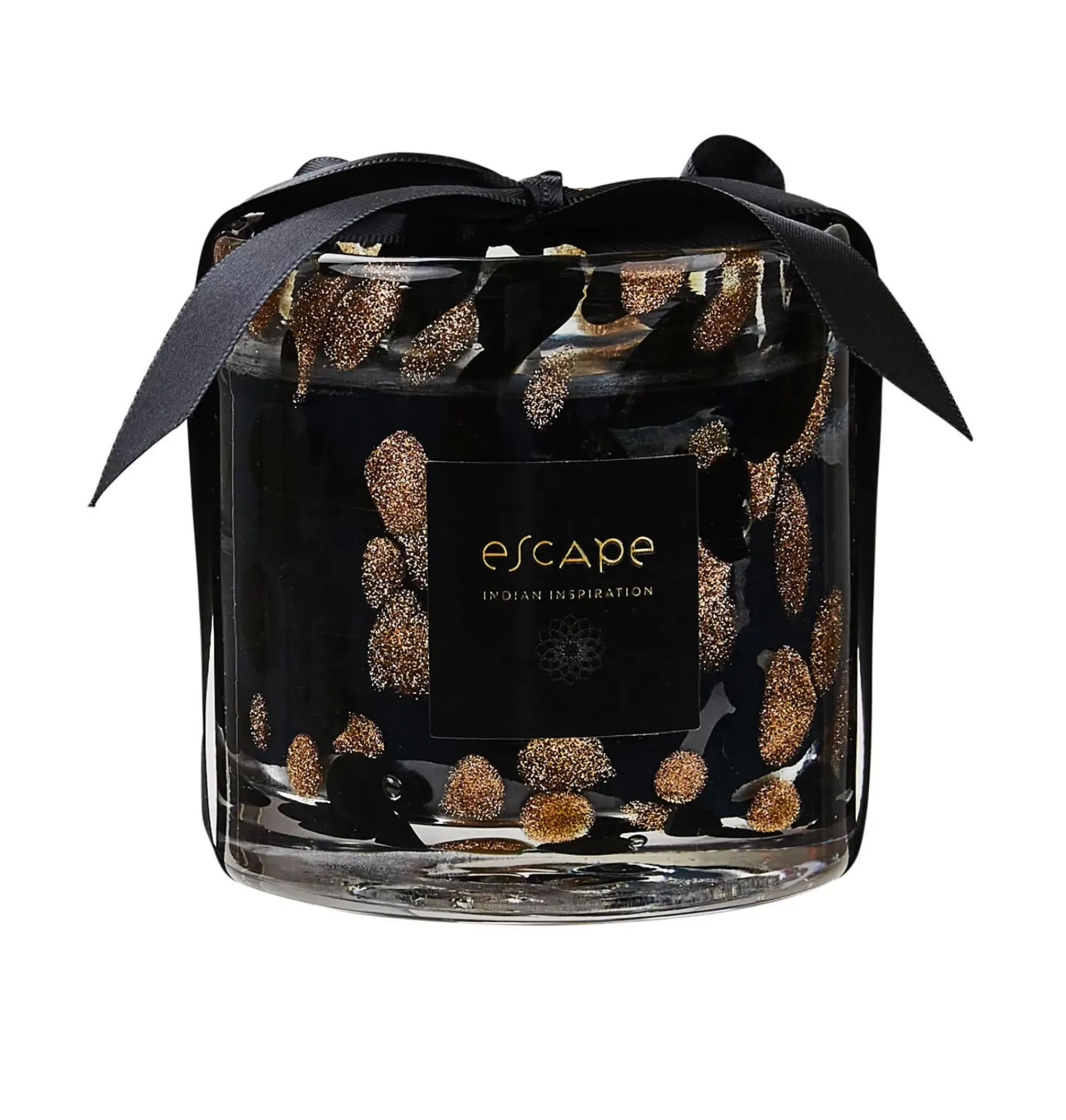 Velas<CASA Escape Indian Inspiration Vela Perfumada En Vaso Negro, Cobrizo, Multicolor