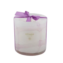 Velas<CASA Escape Purple Iris Vela Perfumada Xl En Vaso Morado Claro
