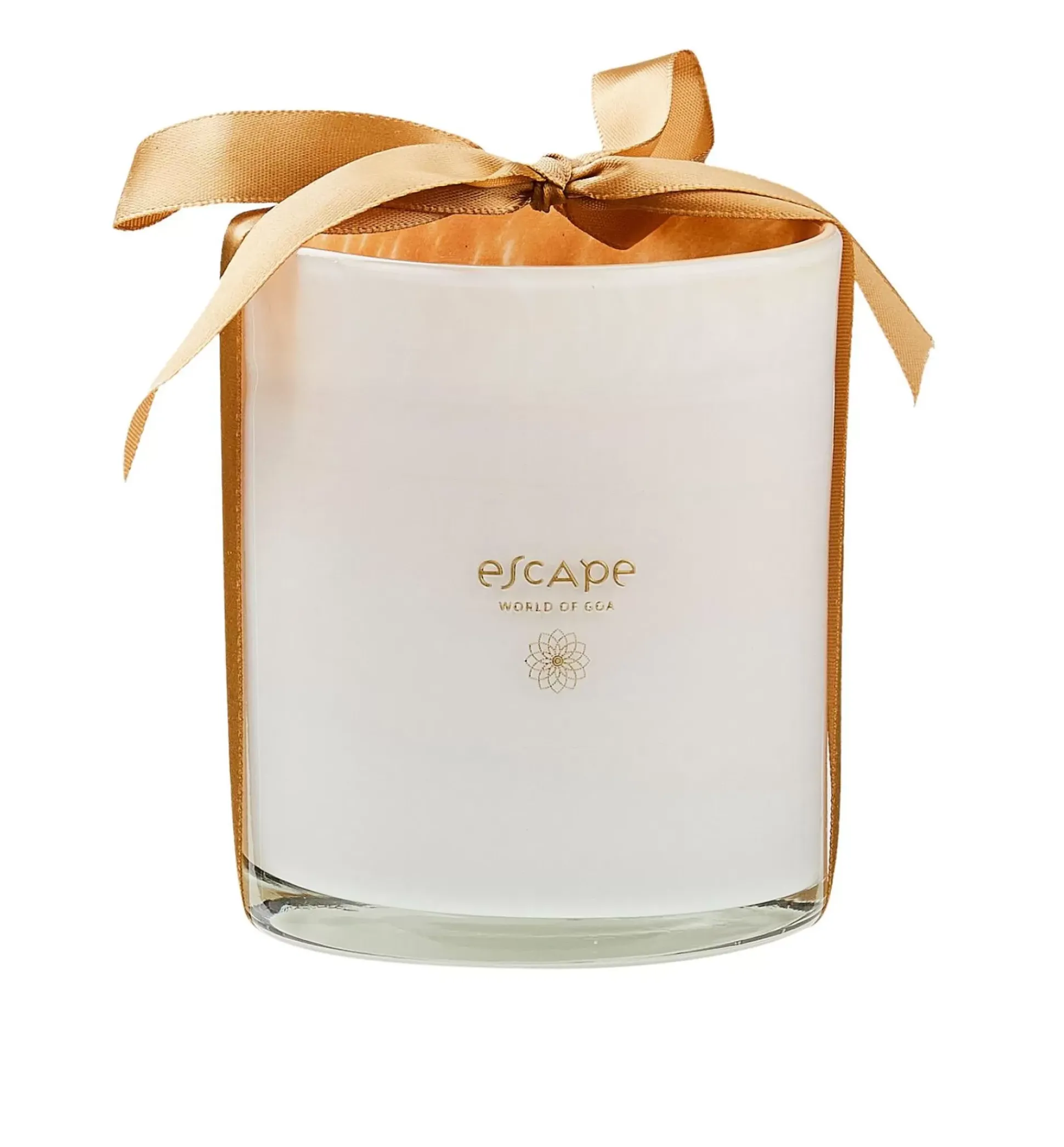 Velas<CASA Escape World Goa Vela Perfumada En Vaso Blanco, Color Rosa Viejo