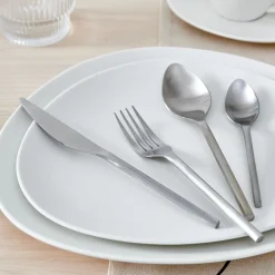 Juegos<CASA Etna Satin Cubierto De 16 Piezas Plateado