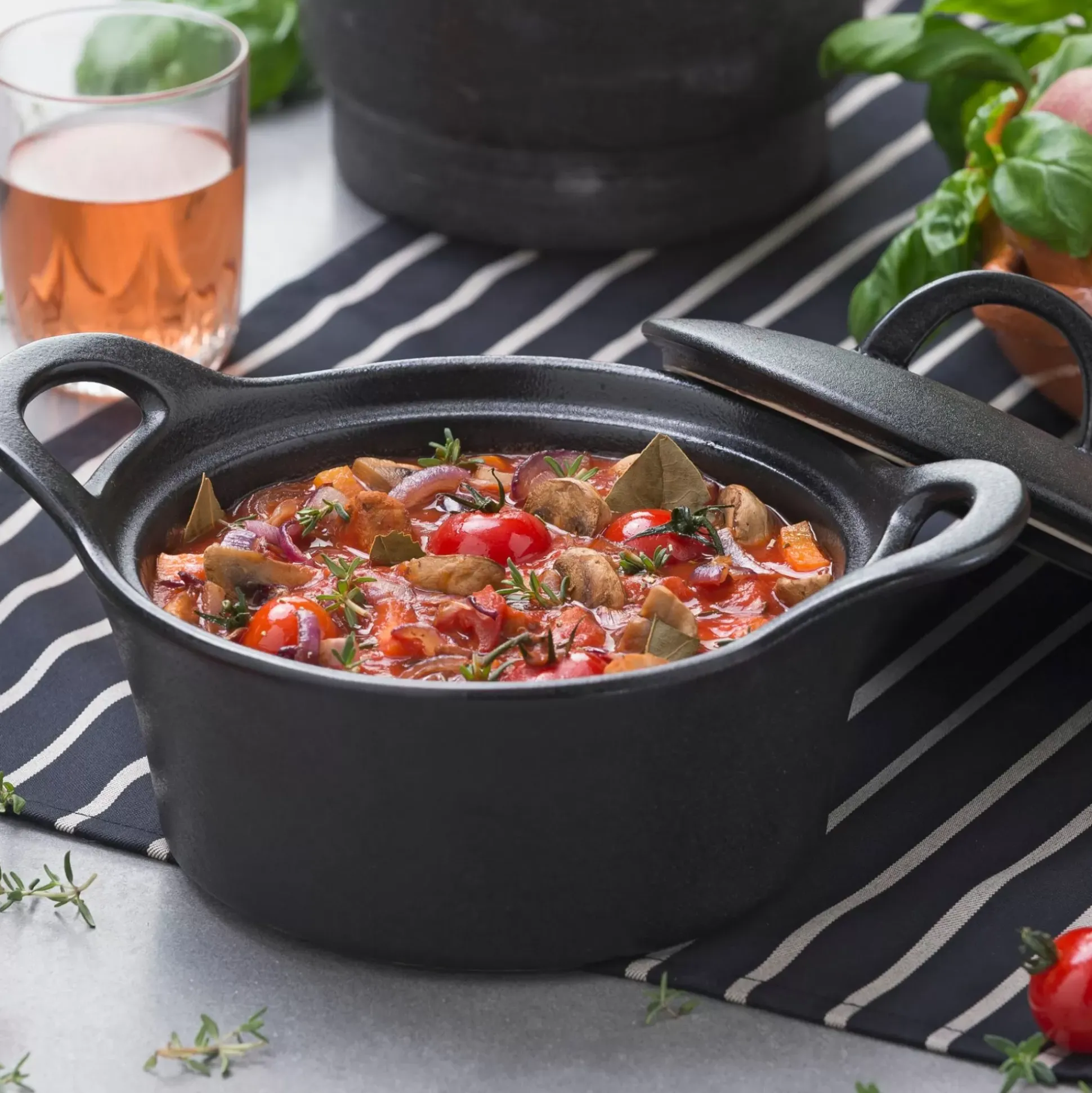 Fuentes De Horno<CASA Fero Cazuela Para Horno Con Tapa Negro
