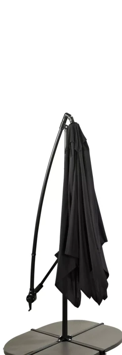 Parasoles<CASA Fiji Parasol Colgante Sin Pie Negro