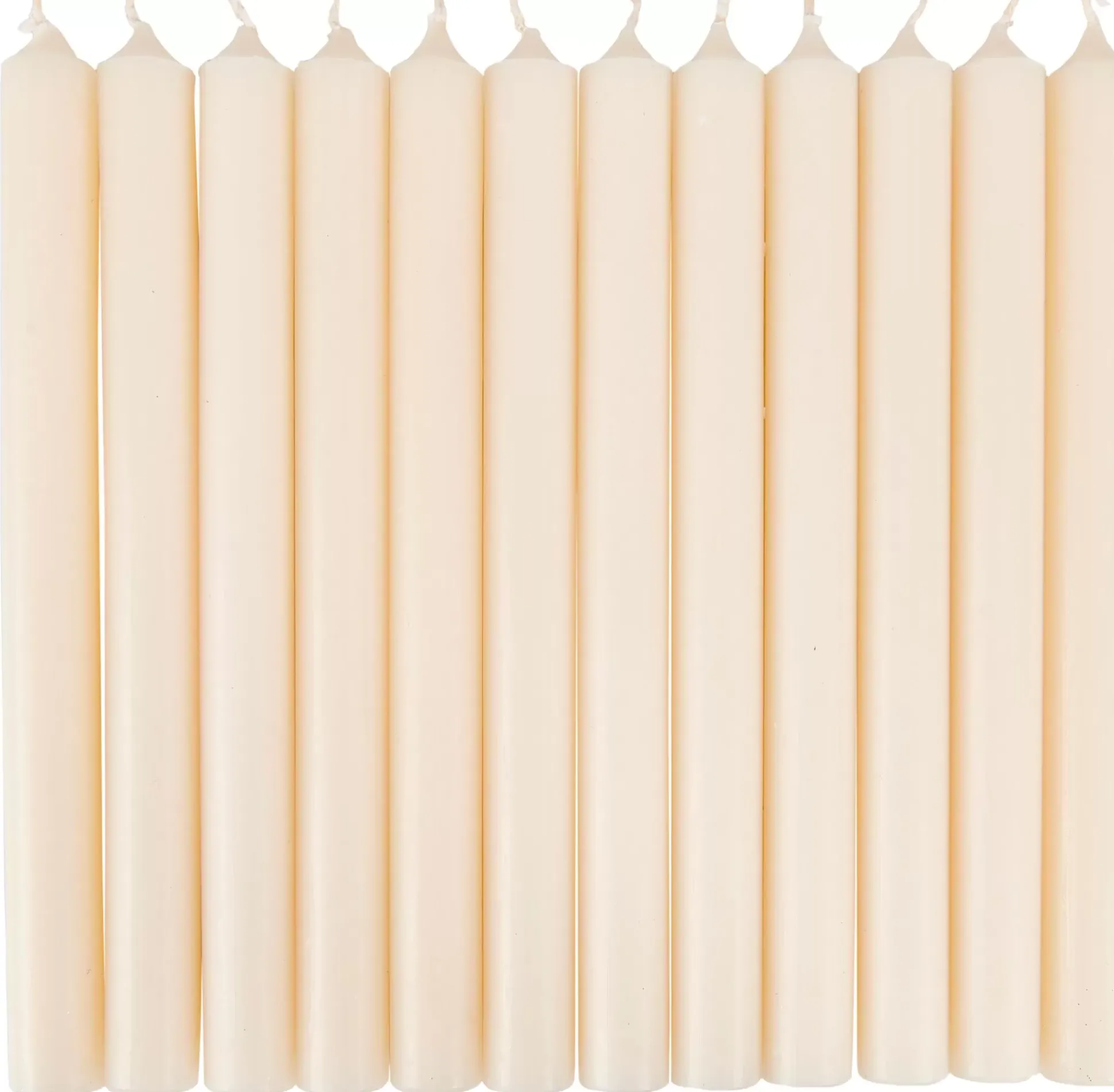 Velas<CASA Fina Velas Juego De 12 Marfil