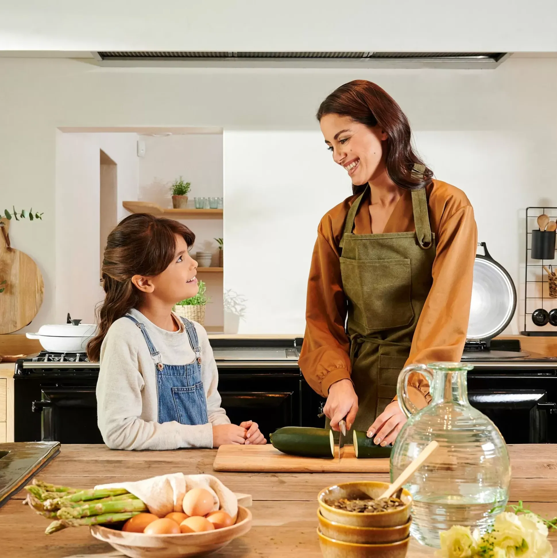 Delantales<CASA Fire Delantal Verde Marron