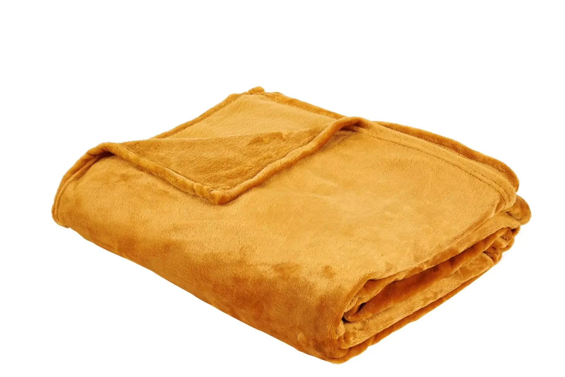 Mantas<CASA Flanella Manta Amarillo Oscuro