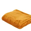 Mantas<CASA Flanella Manta Amarillo Oscuro
