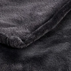 Mantas<CASA Flanella Manta Gris Oscuro