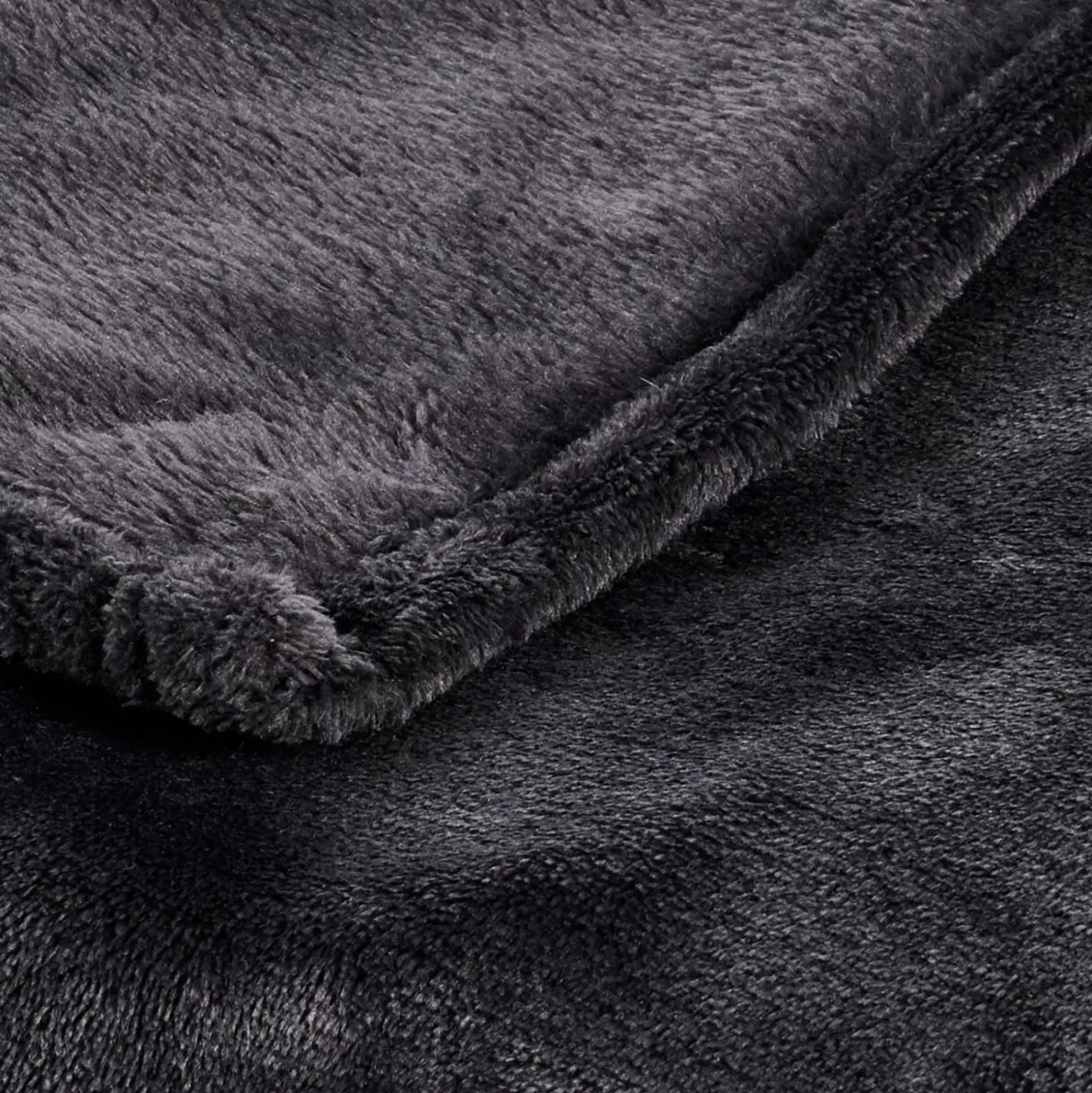 Mantas<CASA Flanella Manta Gris Oscuro