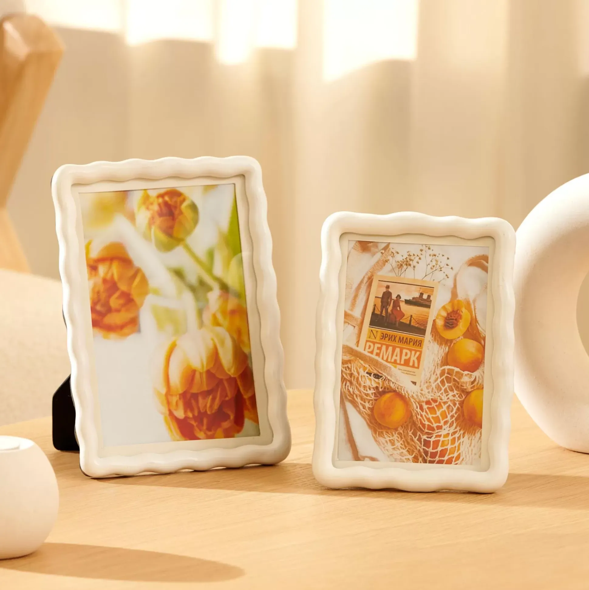 Marcos Para Fotos<CASA Flowy Blanco