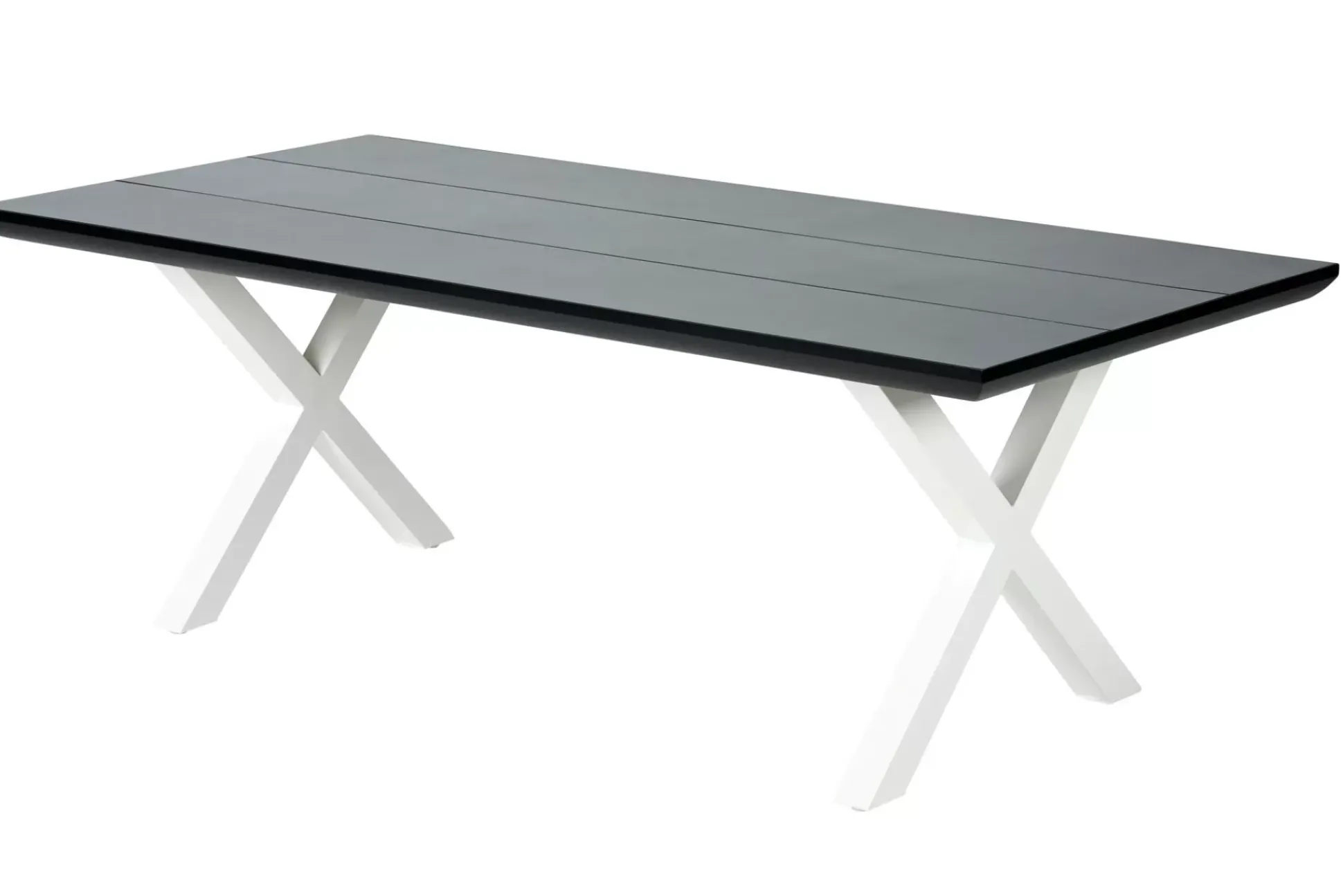 Mesas De Jardín<CASA Formax Mesa De Jardín Con Patas En X Negro/Blanco