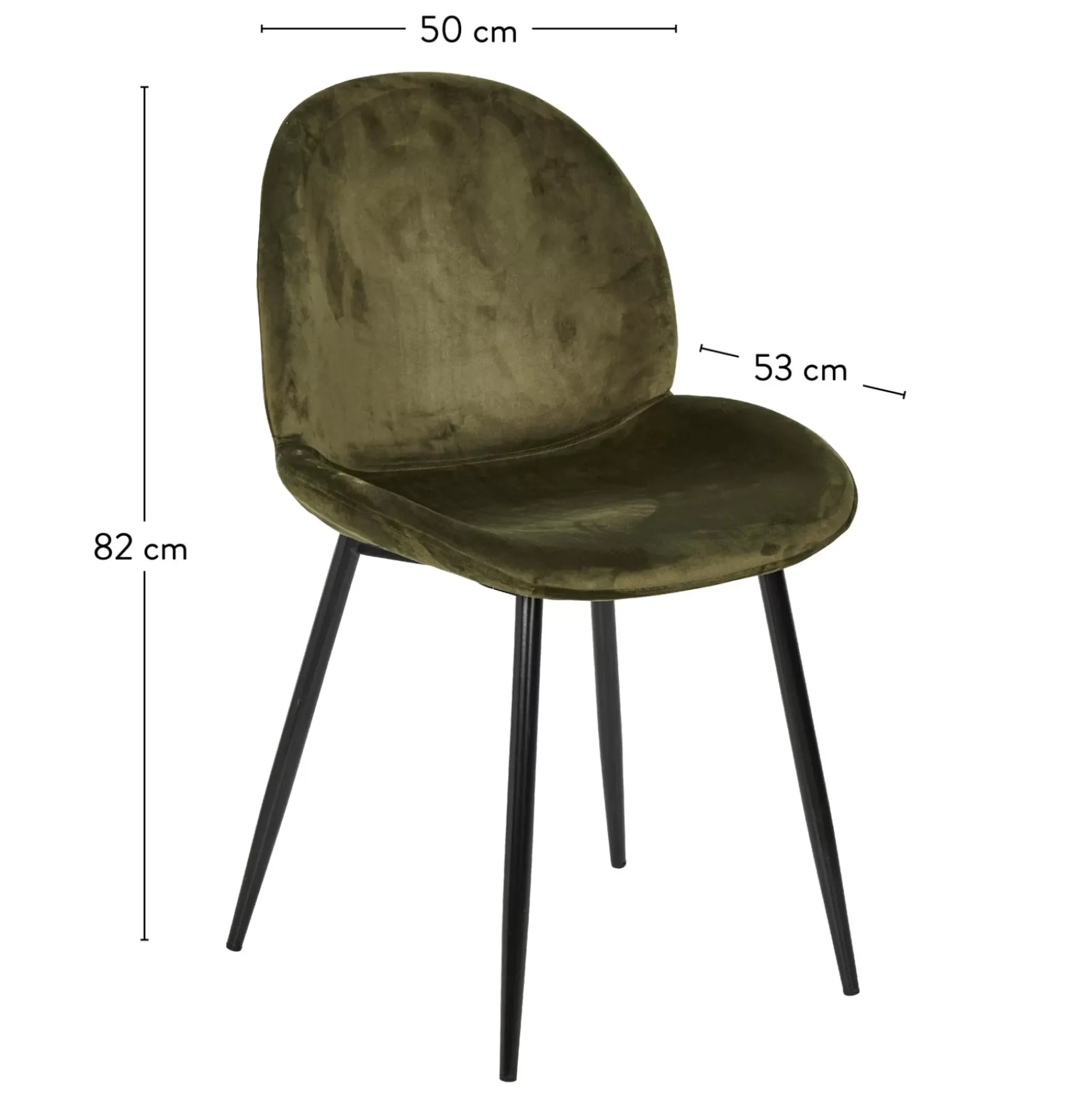 Sillas De Comedor<CASA Freyo Silla De Comedor Verde Oliva