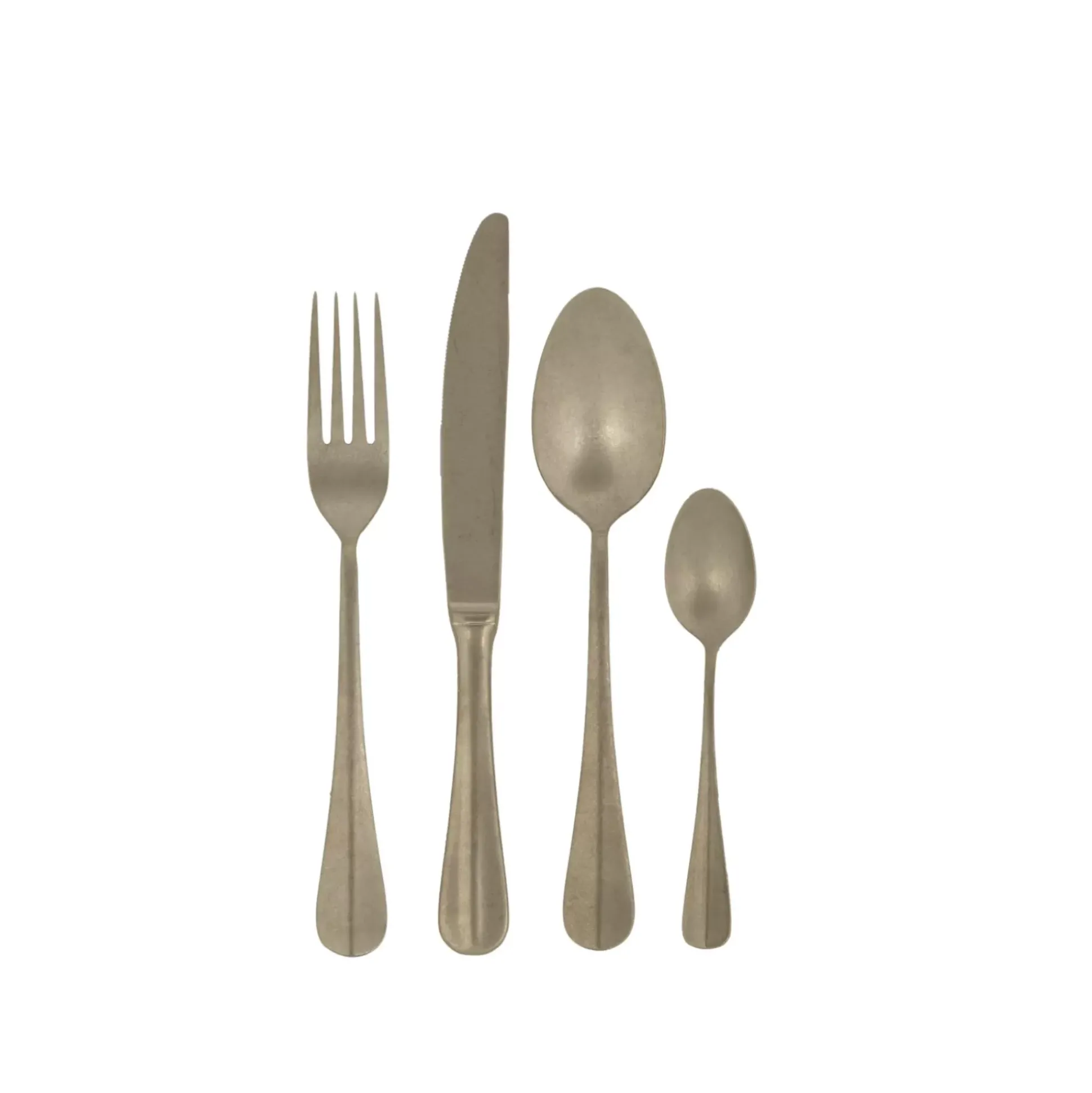 Juegos<CASA Grace Vintage Cubierto De 16 Piezas Gris