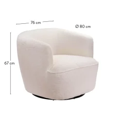 Sofás<CASA Harvey Butaca Blanco