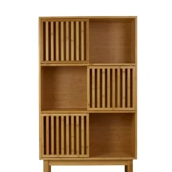 Cajoneras<CASA Helge Armario Compartimentos Natural