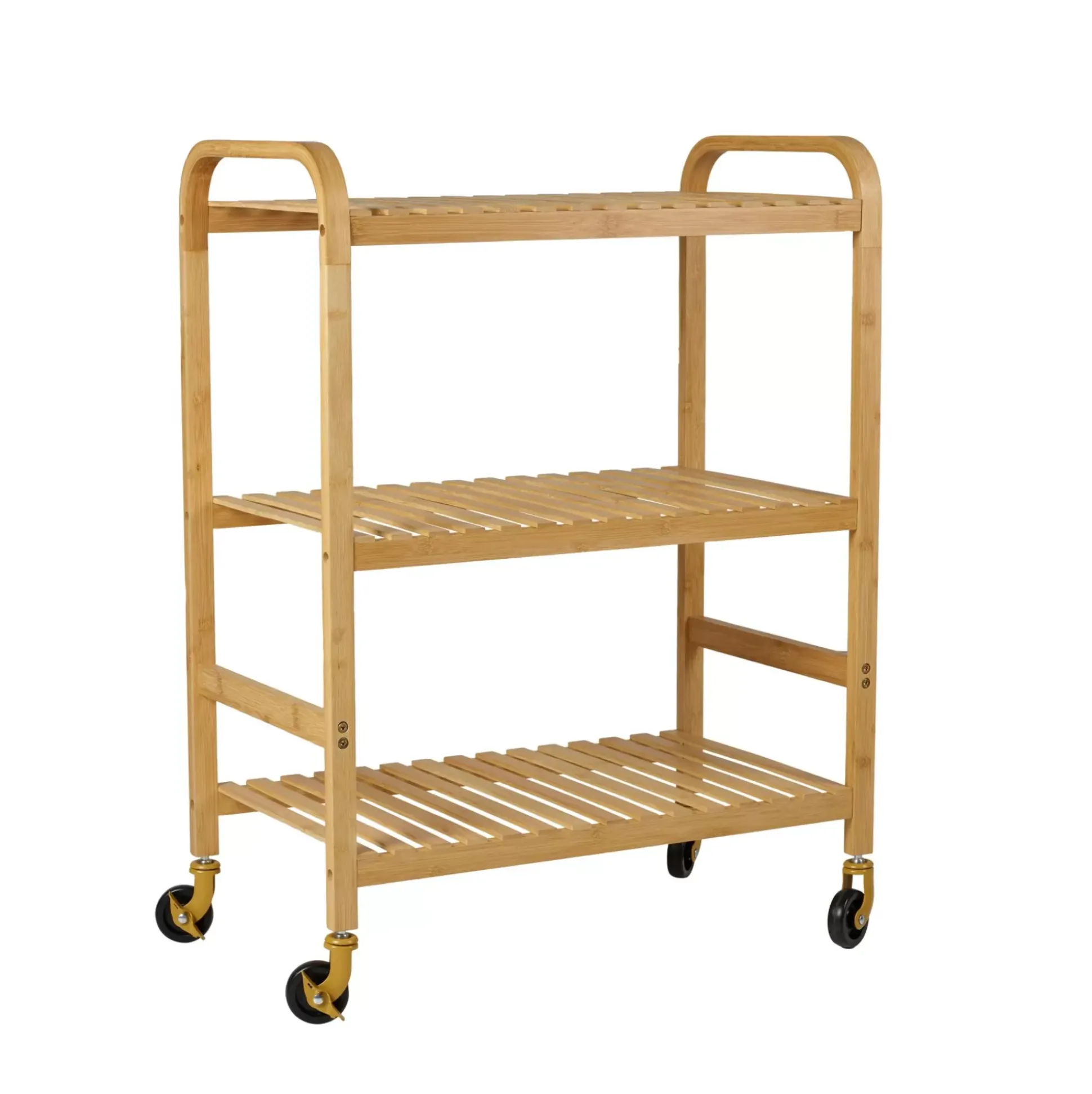Carritos<CASA Helge Estanteria Con Rueda Natural
