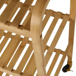 Carritos<CASA Helge Estanteria Con Rueda Natural