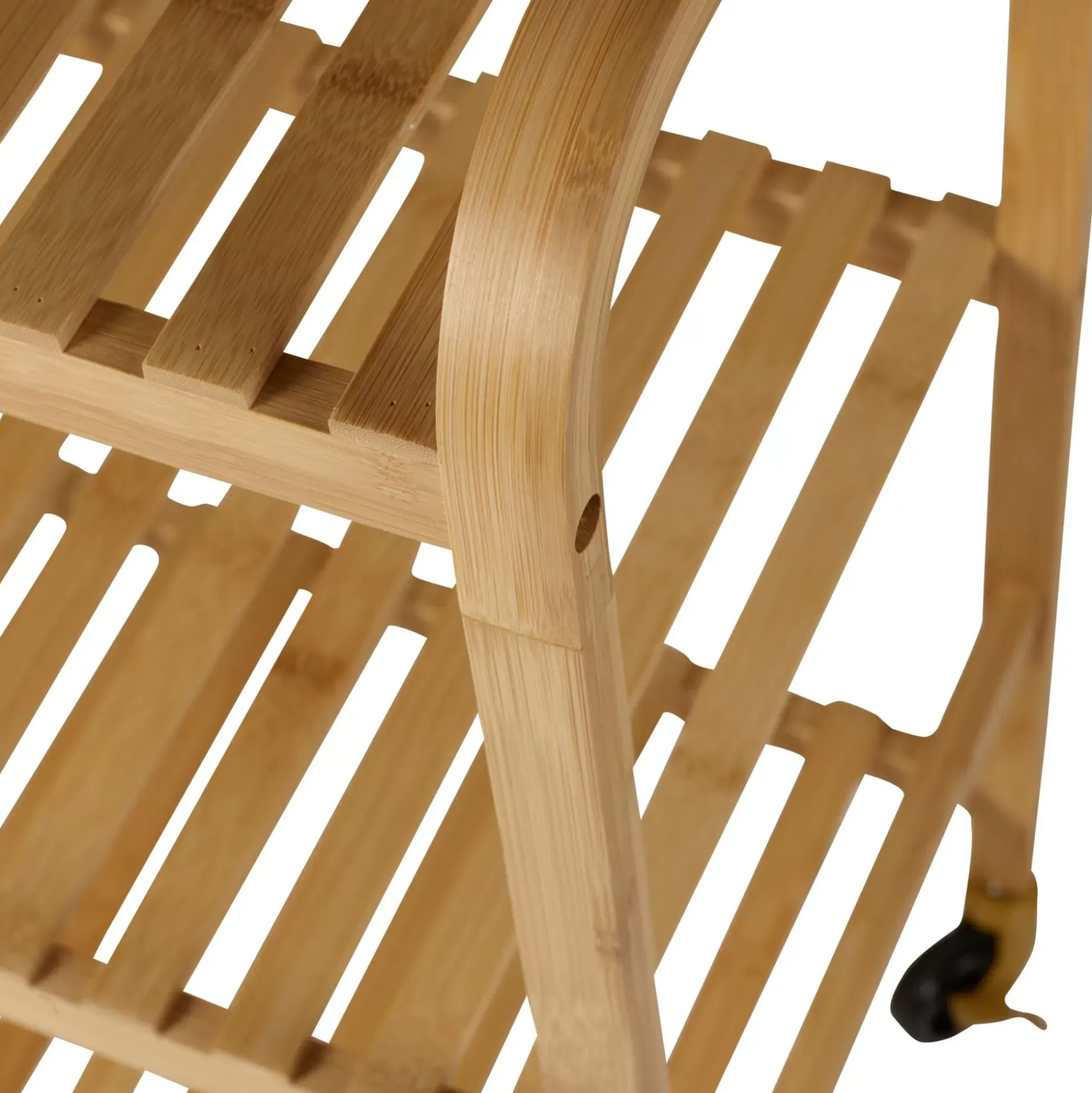 Carritos<CASA Helge Estanteria Con Rueda Natural