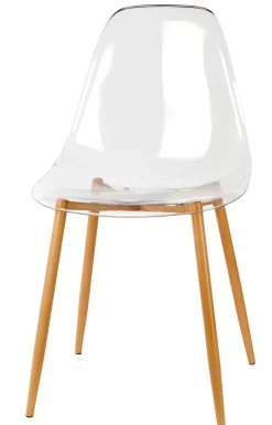 Sillas De Comedor<CASA Ice Silla De Comedor Transparente, Natural