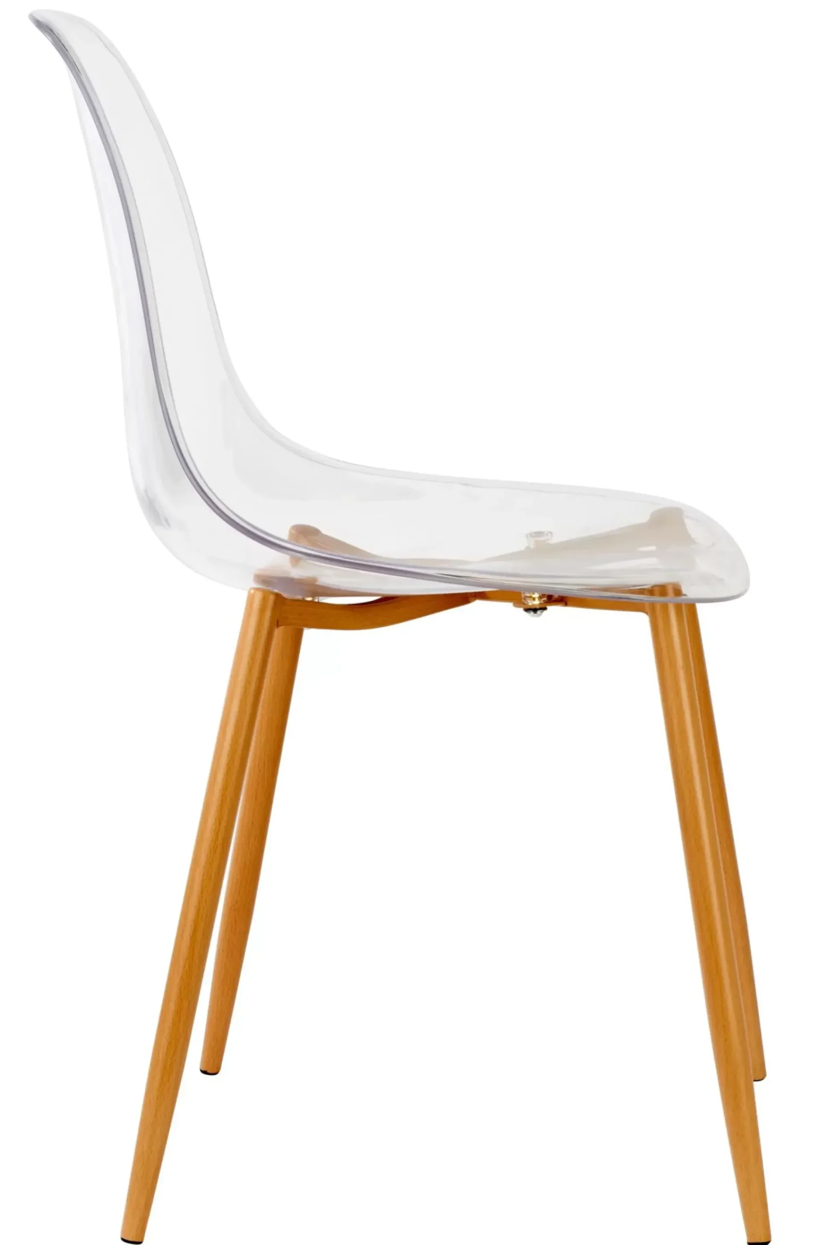 Sillas De Comedor<CASA Ice Silla De Comedor Transparente, Natural