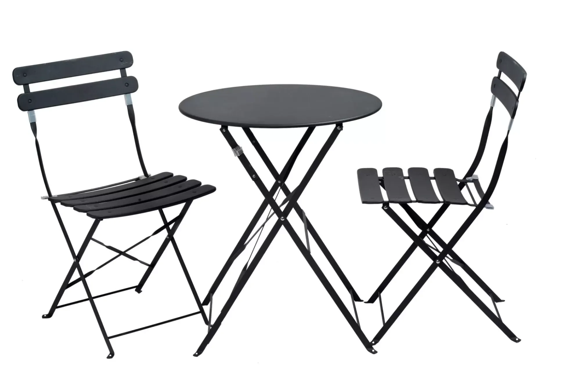 Mesas De Jardín<CASA Imperial Mesa Plegable Redondo Negro