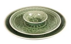 Platos<CASA Indo Plato Verde