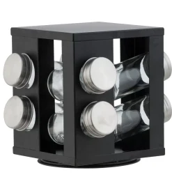 Tarros De Hierbas<CASA Industria Carrusel De Hierbas 8 Botes Negro