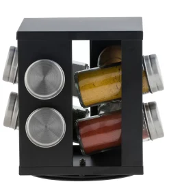 Tarros De Hierbas<CASA Industria Carrusel De Hierbas 8 Botes Negro