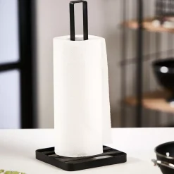 Accesorios De Cocina<CASA Industria Soporte De Papel De Cocina Negro