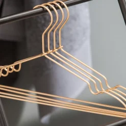 Perchas<CASA Infinity Gold Perchas Juego De 4 Dorado