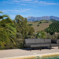 Conjuntos Lounge<CASA Jumbo Silla Esquinera Negro