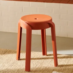 Taburetes<CASA Karlus Taburete Terracota