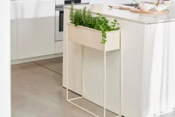 Soportes Para Plantas<CASA Largo Macetero Crema