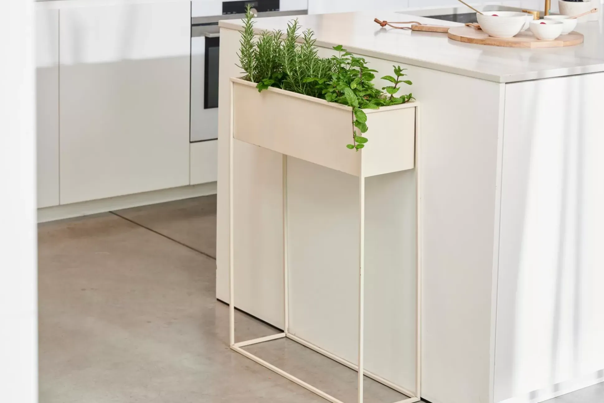 Soportes Para Plantas<CASA Largo Macetero Crema