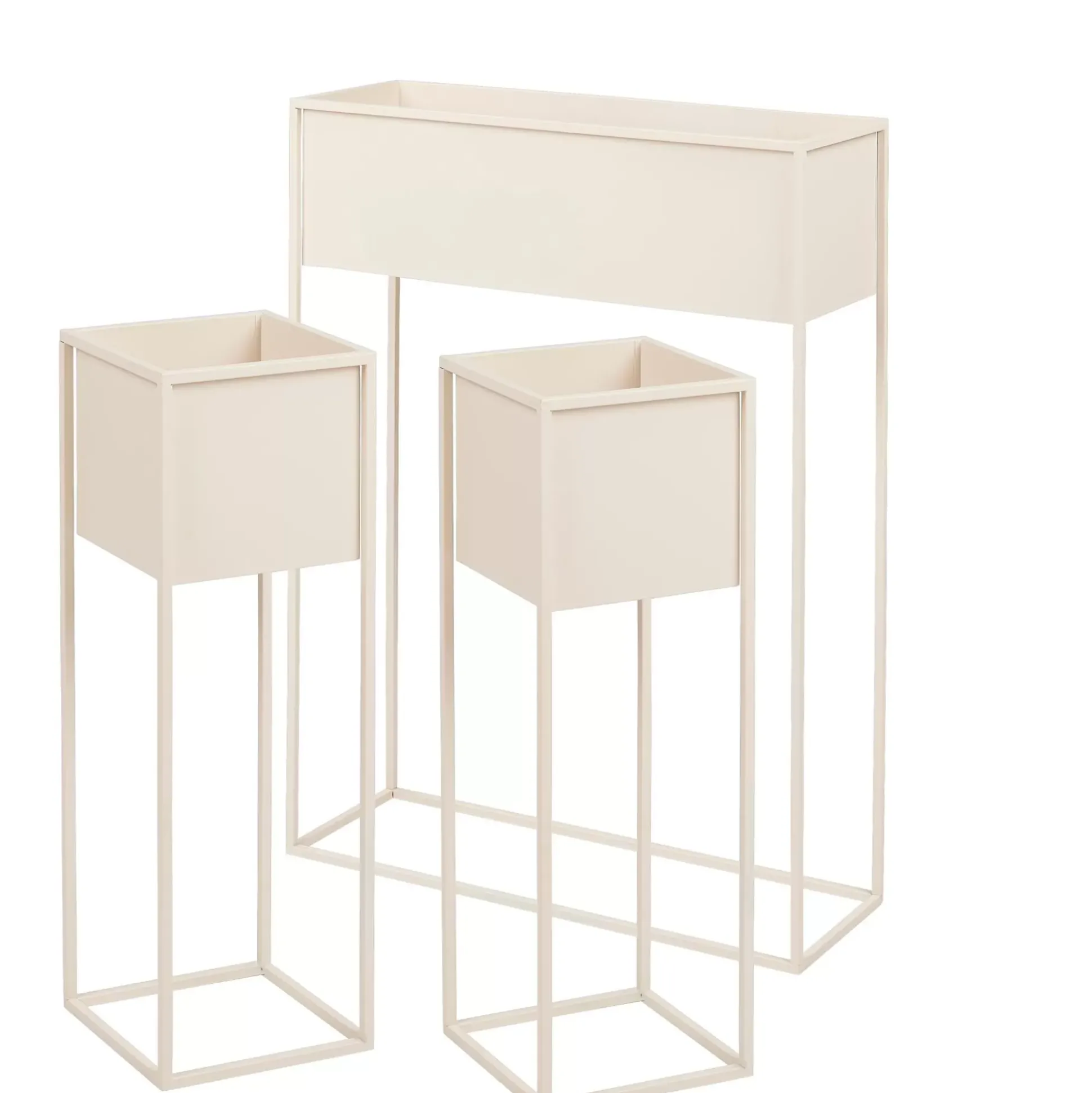 Soportes Para Plantas<CASA Largo Macetero Crema