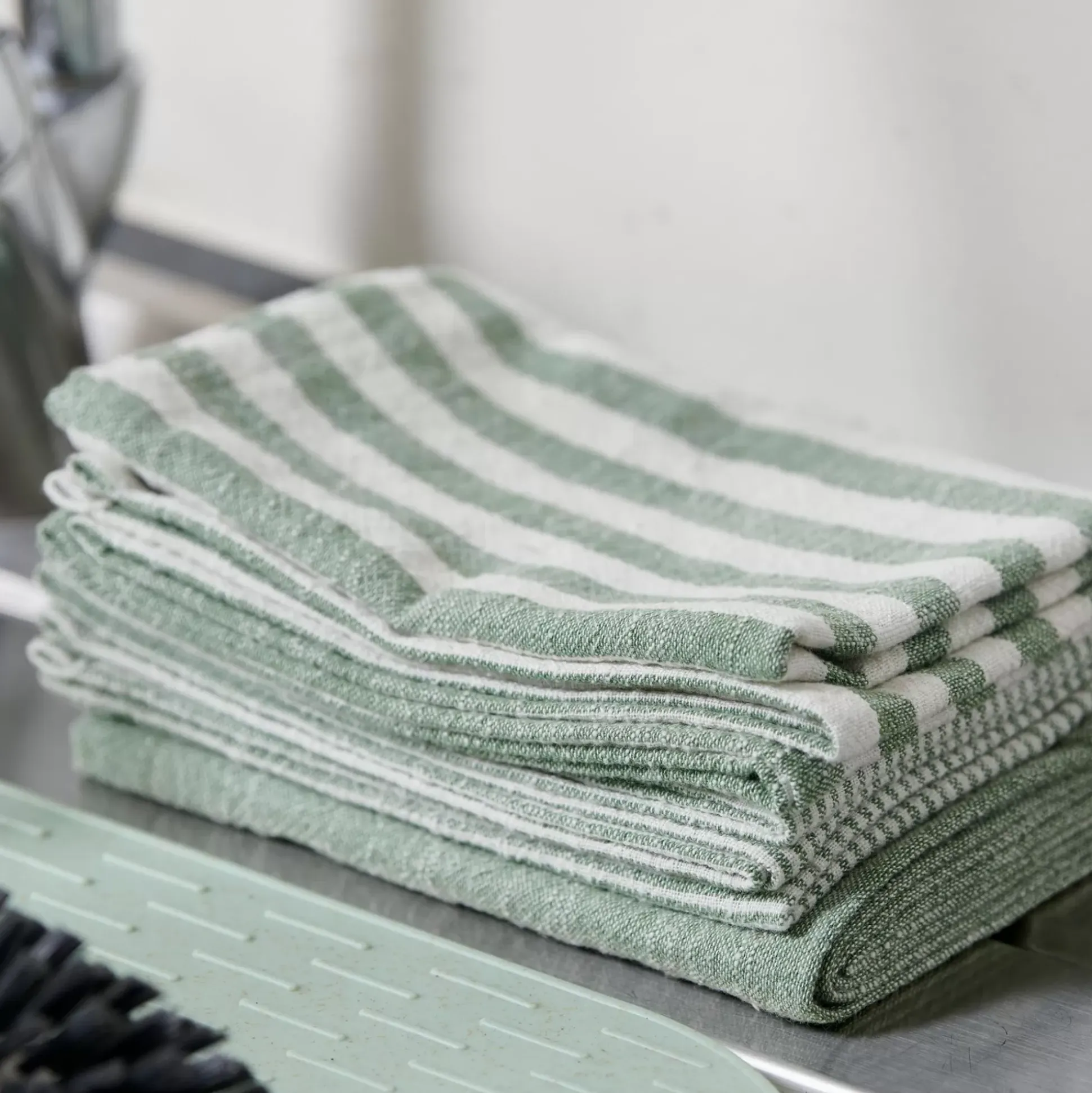 Panos De Cocina<CASA Laurent Panos De Cocina Juego De 3 Verde