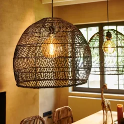 Lamparas Colgantes<CASA Lewis Pantalla Negro