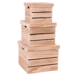 Cajitas<CASA Ligno Cajita Natural