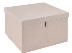 Cajas De Almacenamiento<CASA Linolux Caja De Almacenaje Con Tapa Beis