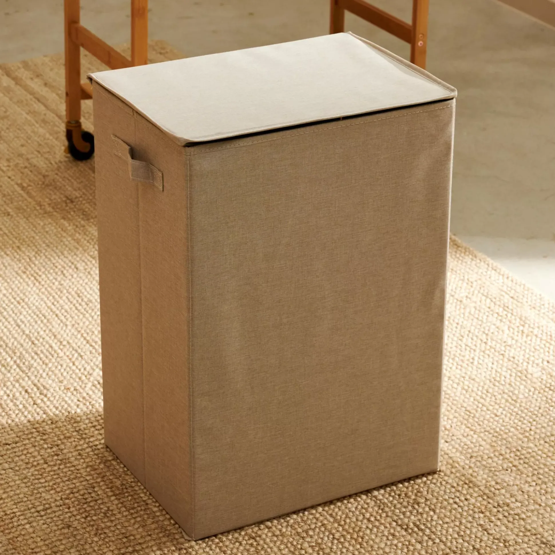 Cesto De La Ropa<CASA Linolux Cesta Para Colada De Lujo Beis