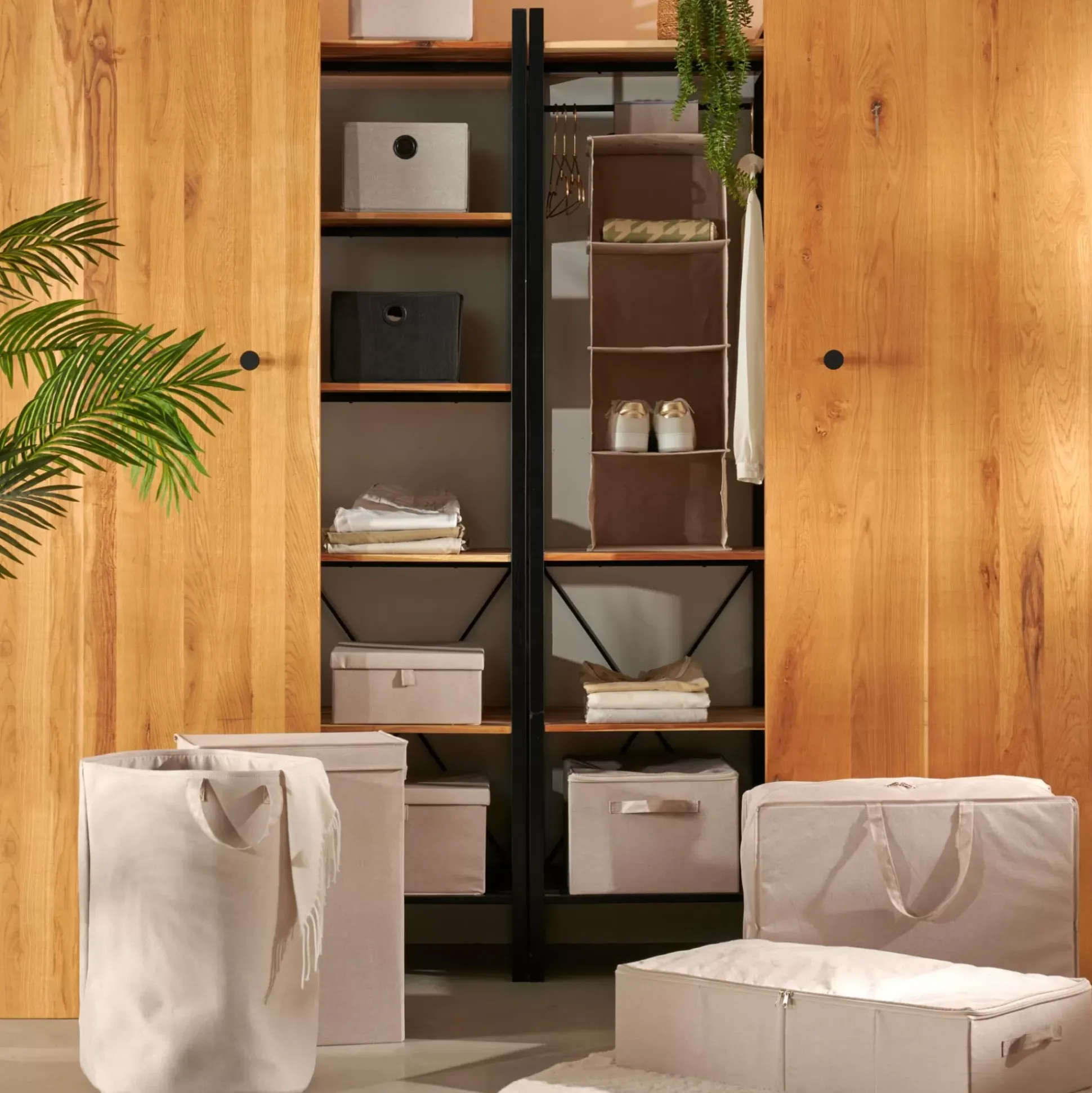 Cesto De La Ropa<CASA Linolux Cesta Para Colada Beis