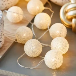 Guirnaldas De Luz<CASA Luis Lichtsnoer 10 Leds Dorado