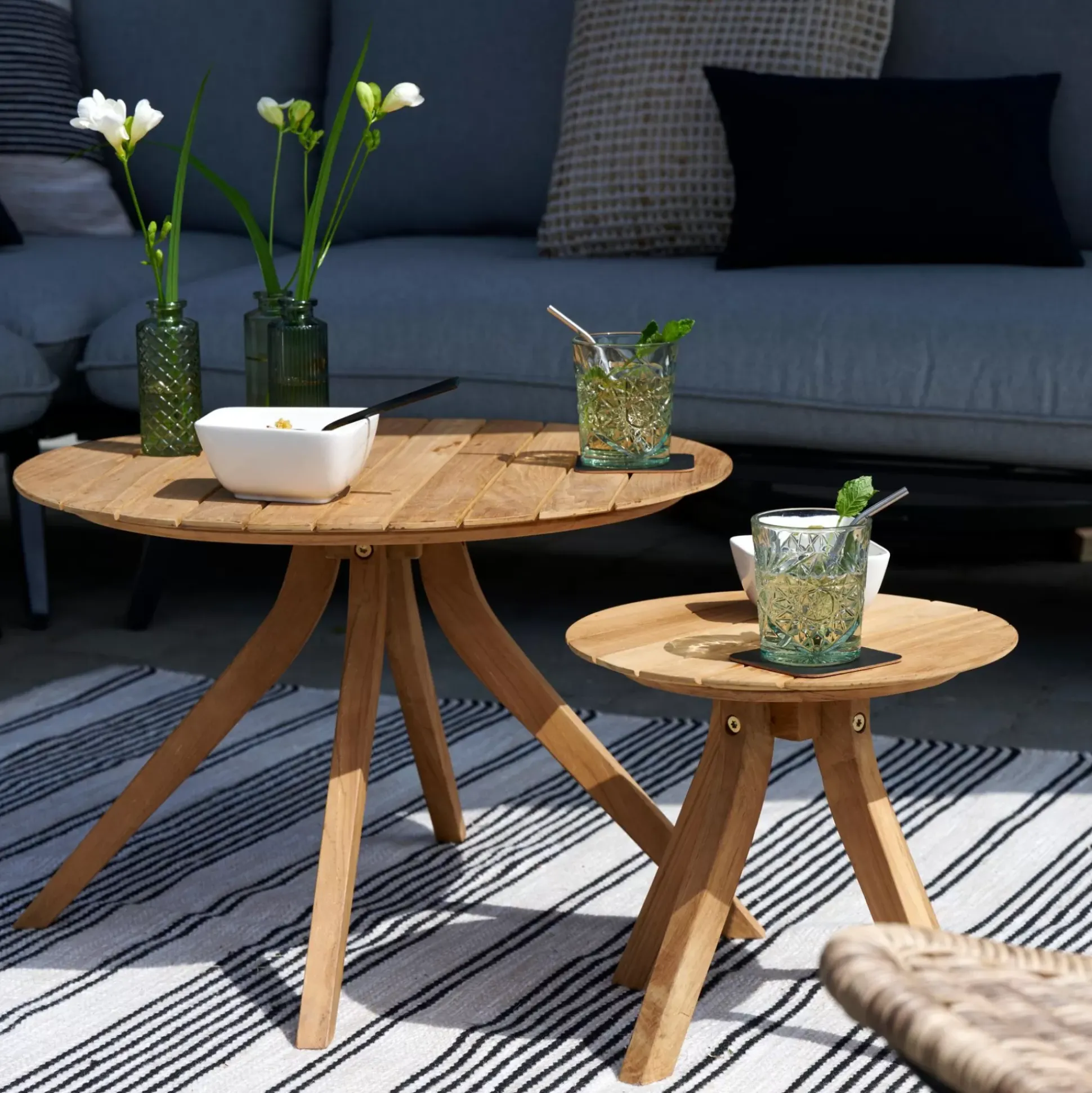 Mesas Auxiliares De Jardín<CASA Marrow Mesa Lounge Natural